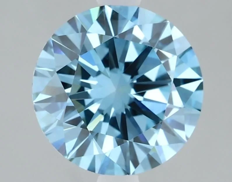 2.17 Carat Round Fancy Vivid Blue VVS2 Lab Diamond 1 2.17 Carat Fancy Vivid Blue VVS2 ROUND Lab Diamond