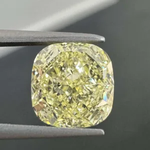 3.04 Carat Cushion Brilliant Fancy Yellow VVS2 Natural Diamond