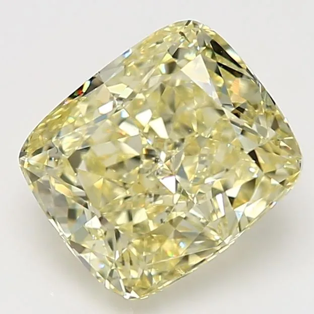 4.07 Carat Cushion Brilliant Fancy Yellow SI1 Natural Diamond