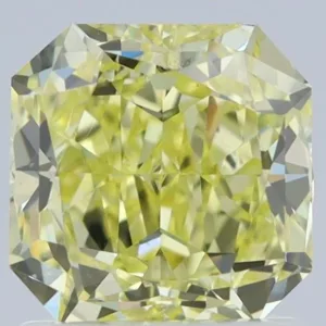 1.27 Carat Square Fancy Yellow IF Natural Diamond