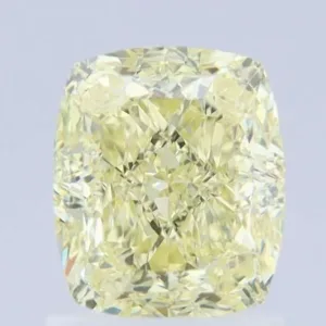 1.52 Carat Cushion Brilliant Fancy Light Yellow VS1 Natural Diamond