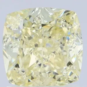 1.62 Carat Cushion Modified Fancy Light Yellow VS1 Natural Diamond