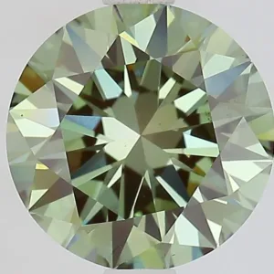 2.0 Carat Fancy Vivid Green VS2 ROUND Lab Diamond