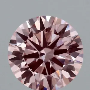2.04 Carat Round Fancy Vivid Pink VS1 Lab Diamond