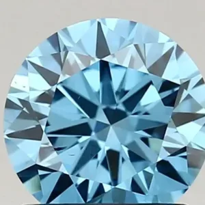 1.09 Carat Fancy Vivid Blue VS2 ROUND Lab Diamond