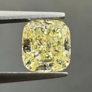 1.38 Carat Cushion Brilliant Fancy Light Yellow VS2 Natural Diamond