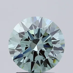 2.12 Carat Round Fancy Intense Green VVS1 Lab Diamond