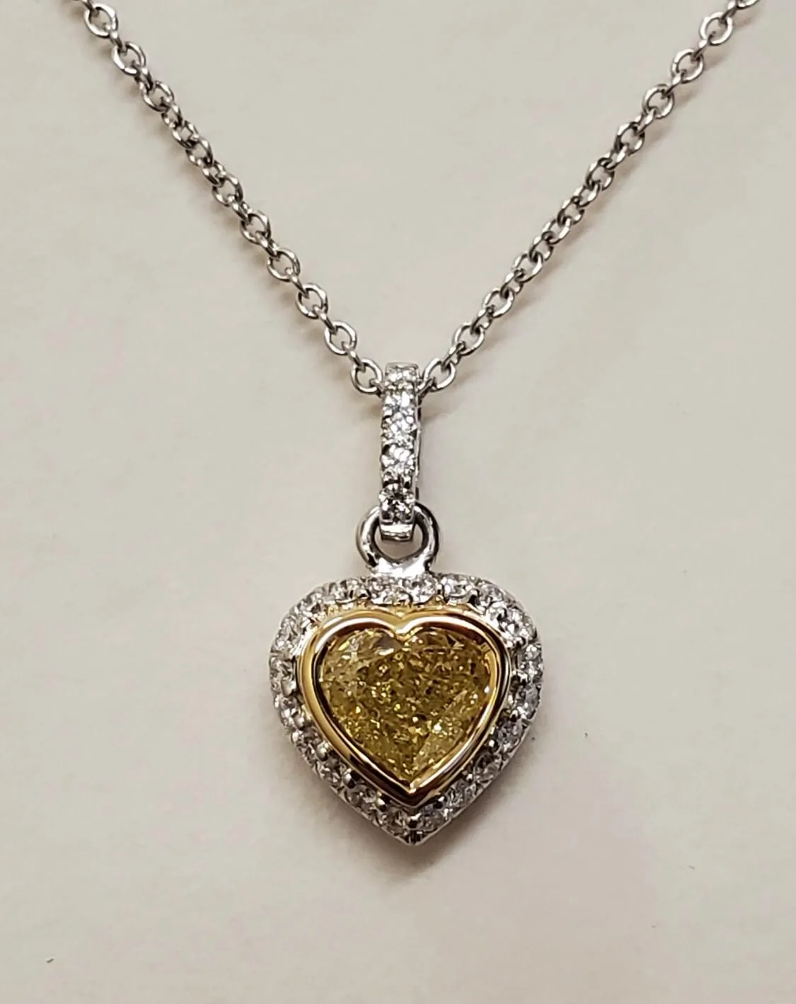 1.72 Carat Heart Fancy Yellow SI2 Natural Diamond 1 1.72 Carat Heart Fancy Yellow SI2 Natural Diamond