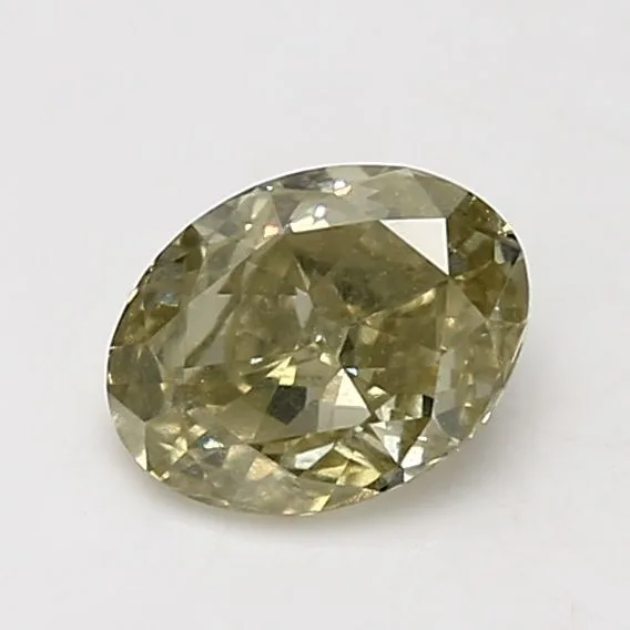 1.05 Carat Oval Fancy Yellow SI2 Natural Diamond