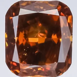 0.52 Carat Radiant Fancy Dark Brown Natural Diamond
