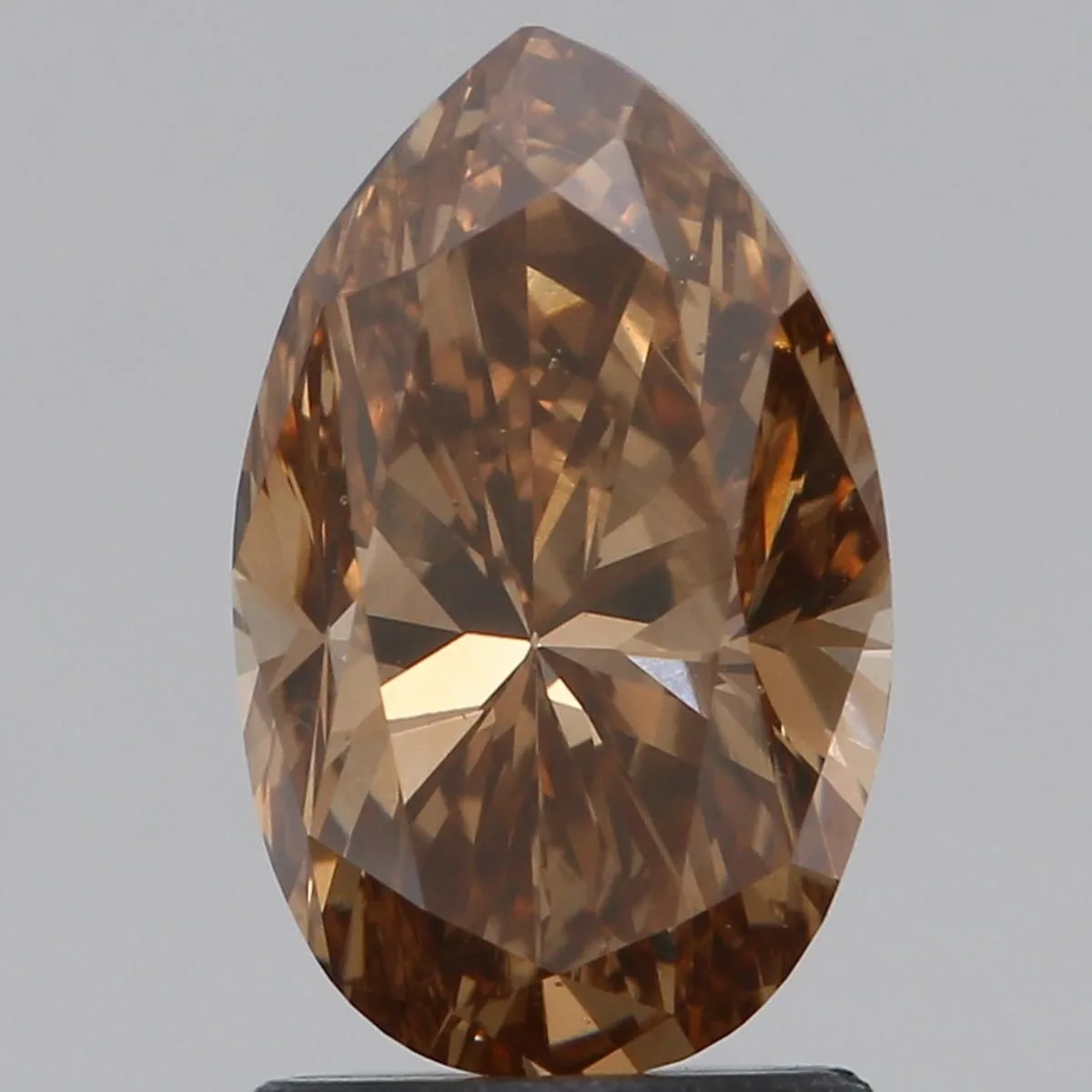 1.71 Carat Pear Fancy Brown VS1 Natural Diamond
