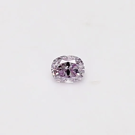 0.07 Carat Cushion Brilliant Fancy Pink Purple Natural Diamond