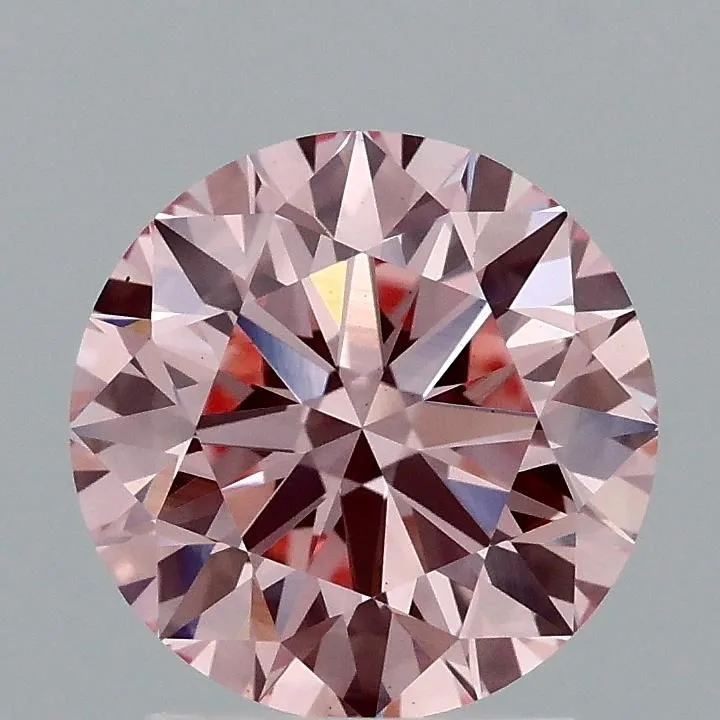 2.03 Carat Round Fancy Vivid Pink VS1 Lab Diamond