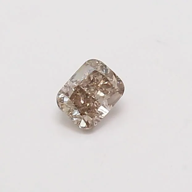 0.3 Carat Cushion Brilliant Fancy Brown VS1 Natural Diamond