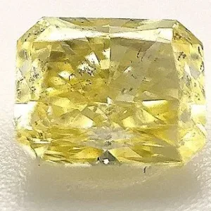 0.78 Carat Fancy Intense Yellow SI2 RADIANT Diamond