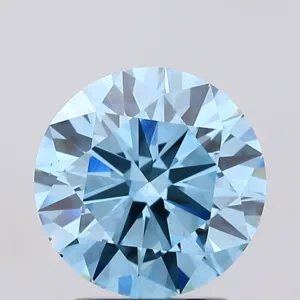 2 Carat Round Fancy Vivid Blue VS2 Lab Diamond