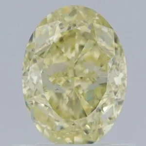 1 Carat Oval Fancy Yellow SI1 Natural Diamond
