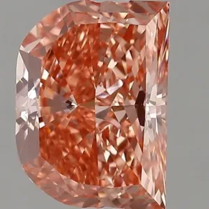 2.31 Carat Fancy Vivid Pink VVS2 HALF MOON Lab Diamond