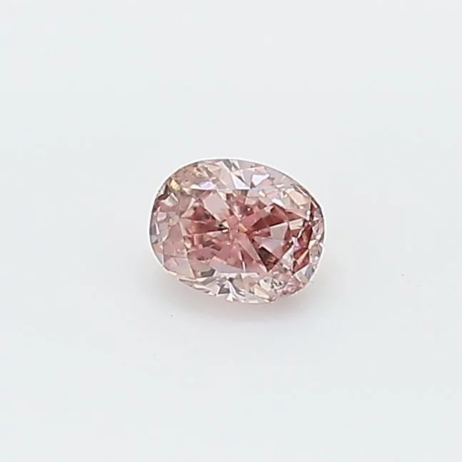 0.16 Carat Oval Fancy Intense Pink SI2 Natural Diamond