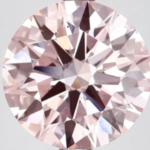 3 Carat Round Fancy Intense Pink VS2 Lab Diamond