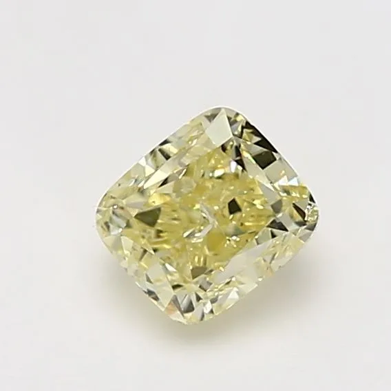 1.01 Carat Cushion Brilliant Fancy Yellow I1 Natural Diamond