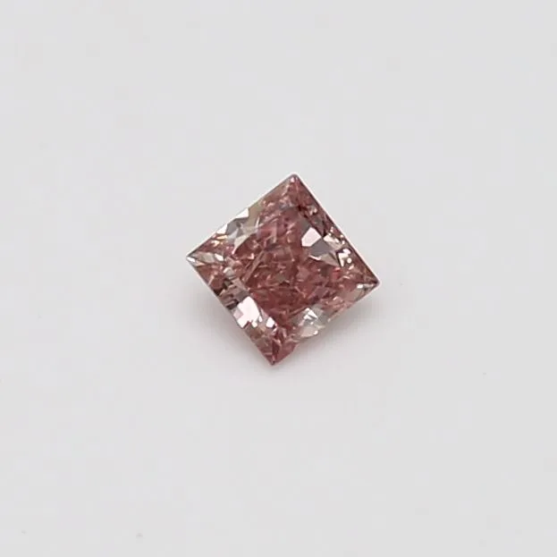 0.17 Carat Princess Fancy Pink VS2 Natural Diamond