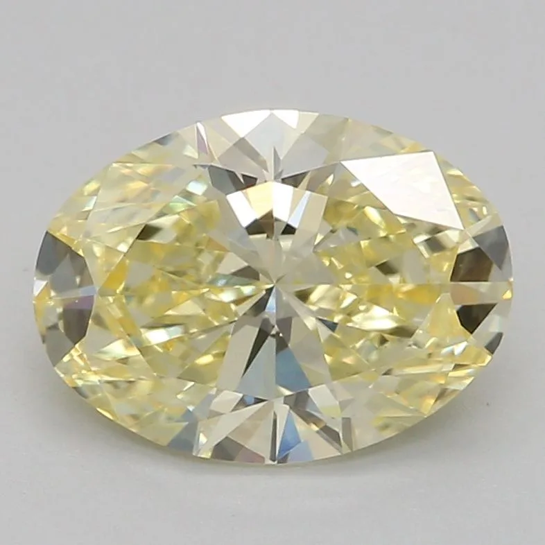 1.05 Carat Fancy Intense Yellow VVS2 OVAL Lab Diamond