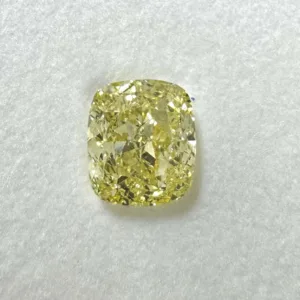 1.52 Carat Cushion Brilliant Fancy Yellow VVS1 Natural Diamond