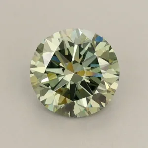 0.79 Carat Round Fancy Vivid Green VVS2 Lab Diamond