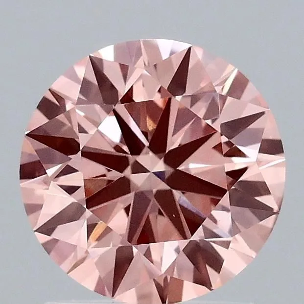 1.52 Carat Round Fancy Vivid Pink VVS2 Lab Diamond