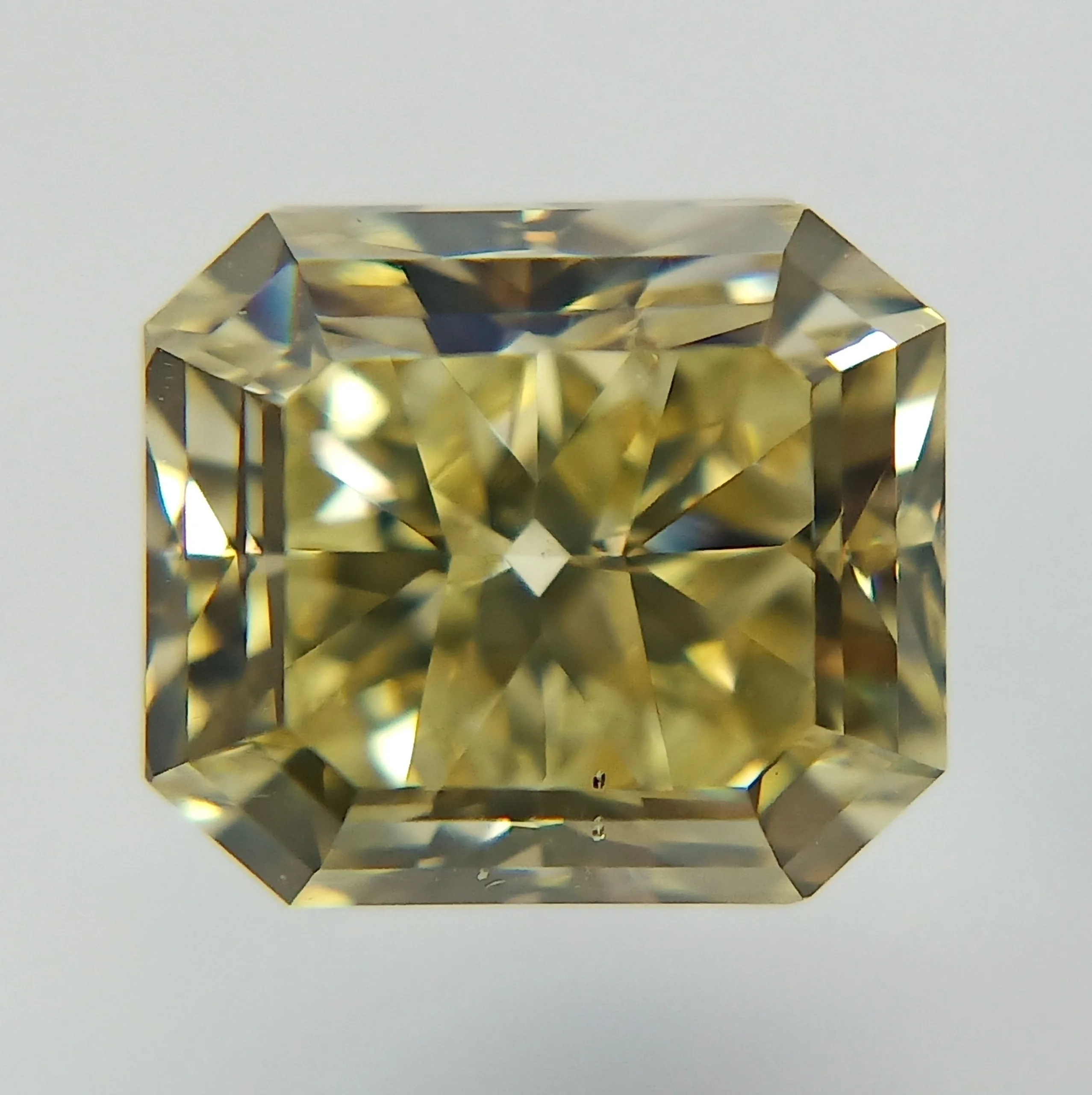 1.5 Carat Radiant Fancy Yellow SI2 Natural Diamond