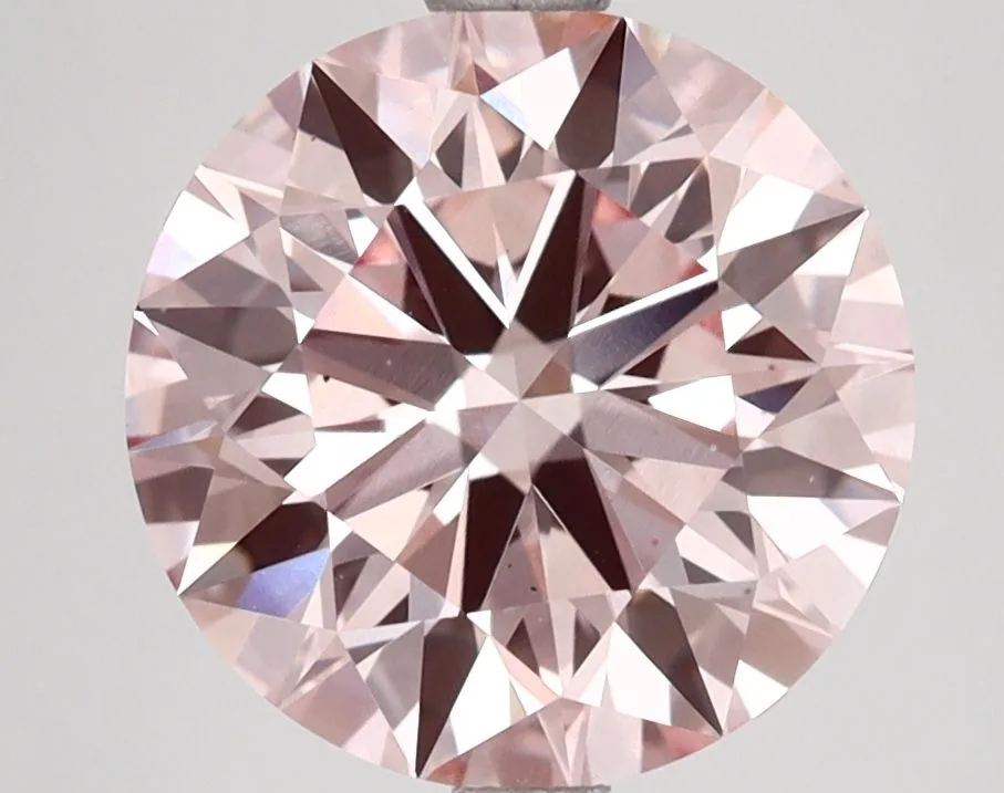 3.51 Carat Round Fancy Intense Pink VS1 Lab Diamond 1 3.51 Carat Fancy Intense Pink VS1 ROUND Lab Diamond
