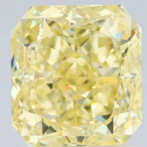 1.7 Carat Radiant Fancy Yellow VVS2 Natural Diamond
