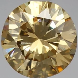 0.49 Carat Round Fancy Yellow Natural Diamond