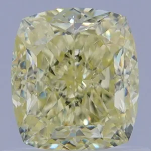 1.02 Carat Cushion Brilliant Fancy Light Yellow VVS1 Natural Diamond