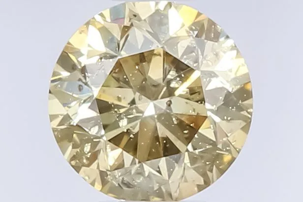 0.52 Carat Round Fancy Light Yellow Natural Diamond 1 0.52 Carat Round Fancy Light Yellow Natural Diamond
