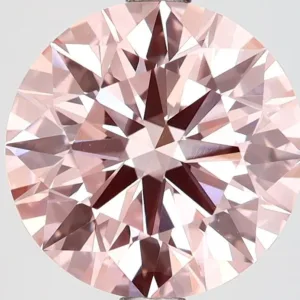 3.24 Carat Round Fancy Vivid Pink VVS2 Lab Diamond