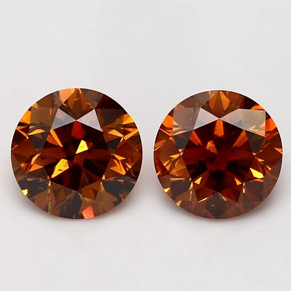 2.54 Carat Fancy Deep Brownish Yellowish Orange I1 ROUND Diamond