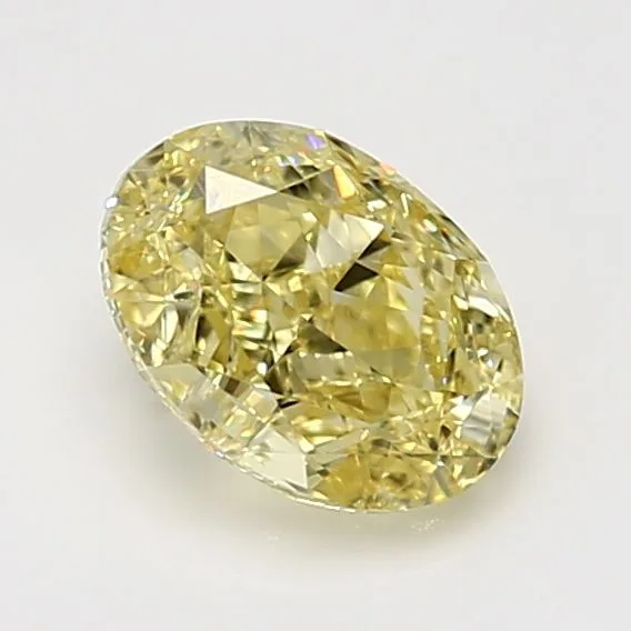 1.6 Carat Oval Fancy Intense Yellow VVS2 Natural Diamond