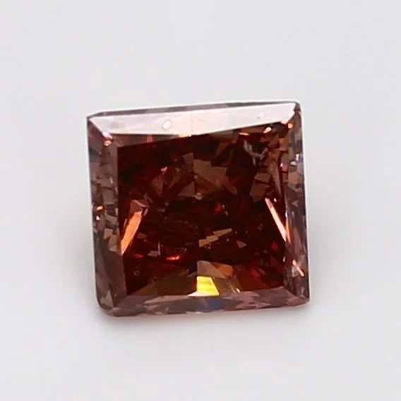 1.15 Carat Princess Fancy Deep Pink SI2 Natural Diamond