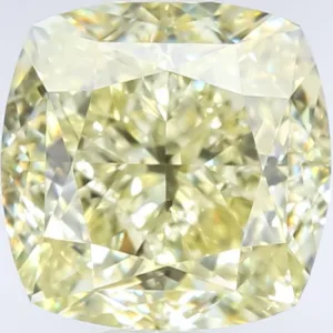 2 Carat Cushion Modified Fancy Yellow SI1 Natural Diamond