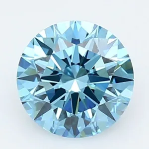 1.51 Carat Round Fancy Vivid Blue VVS2 Lab Diamond