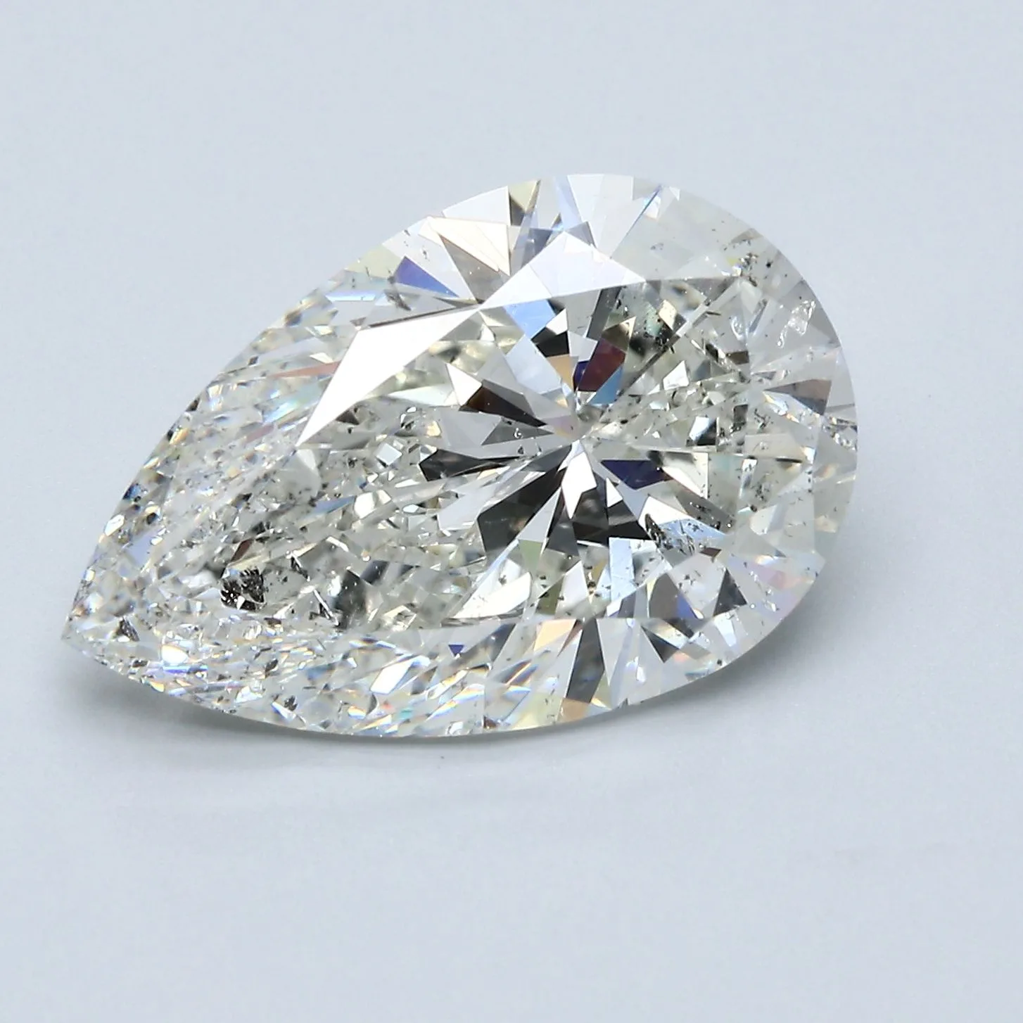 7.08 Carat H SI2 PEAR Diamond