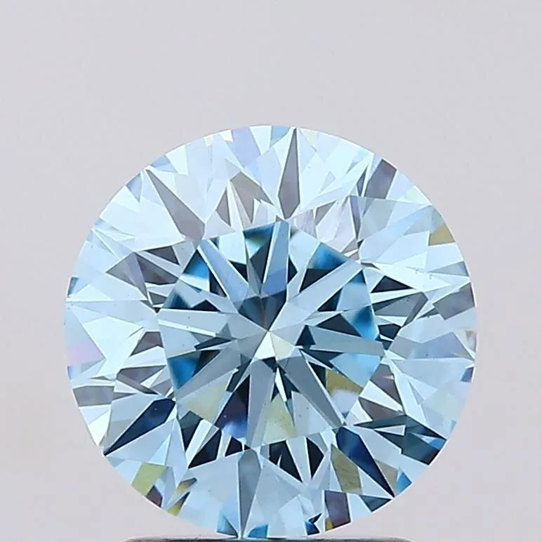 2.01 Carat Round Fancy Vivid Blue VS1 Lab Diamond