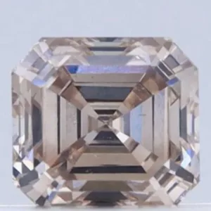 0.36 Carat Emerald Fancy Light Brown Pink SI1 Natural Diamond