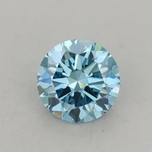 0.56 Carat Round Fancy Vivid Blue VS1 Lab Diamond