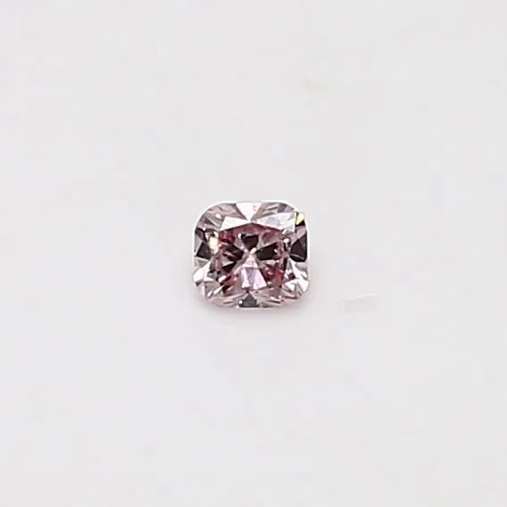 0.07 Carat Cushion Brilliant Fancy Pink Natural Diamond