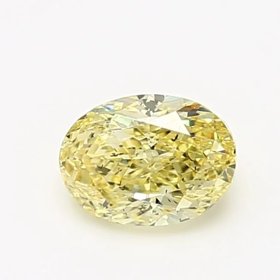 1.03 Carat Oval Fancy Intense Yellow SI2 Natural Diamond