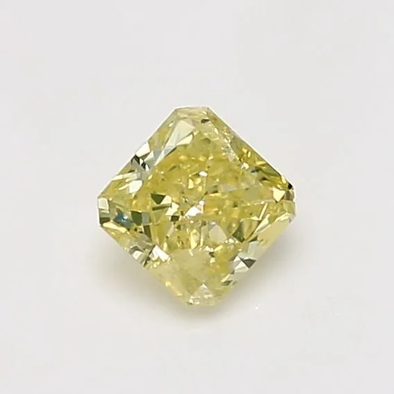 0.57 Carat Radiant Fancy Yellow I3 Natural Diamond