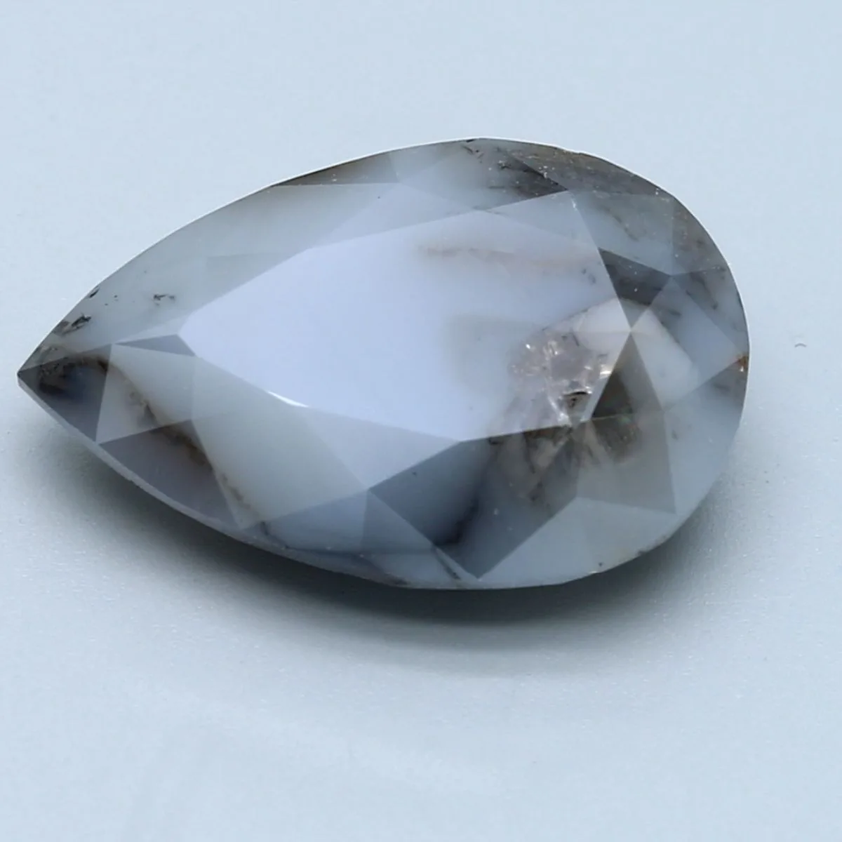 7.08 Carat Pear Fancy Light Gray Natural Diamond